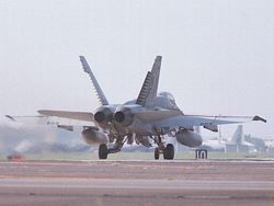 VFA-27 F/A-18C  Taxiing
