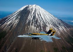 VFA-27 F/A-18E  Mt. Fuji